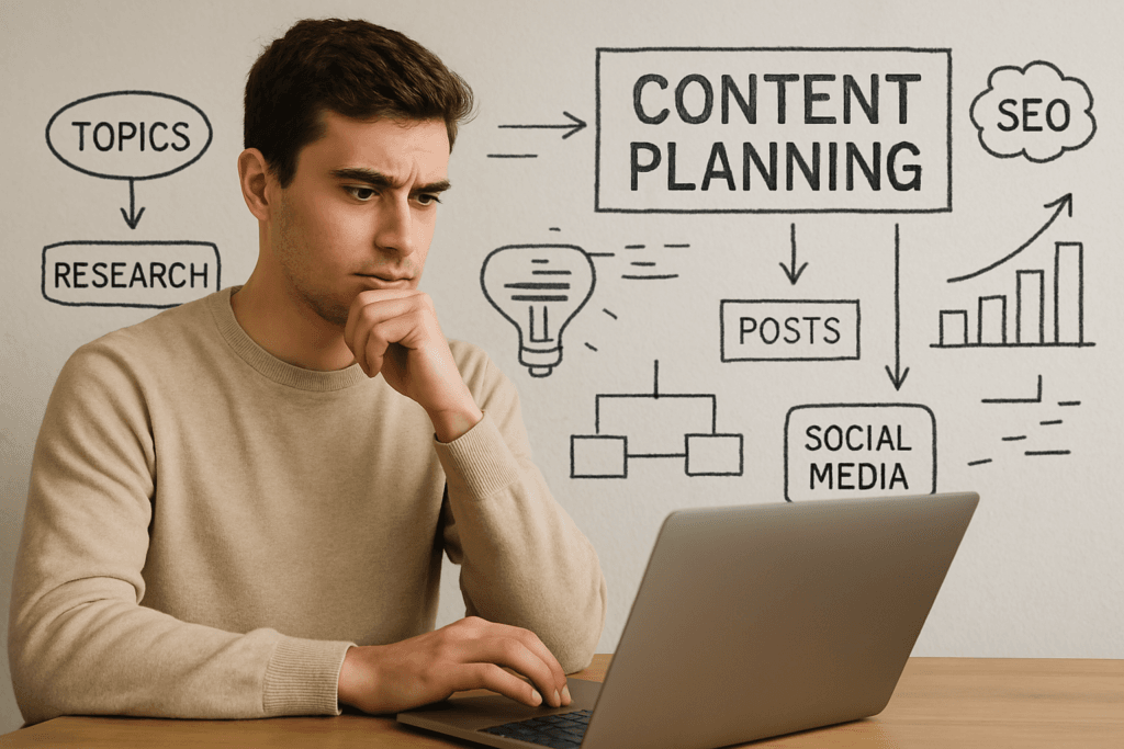Creating valuable content for affiliate marketing audiences.